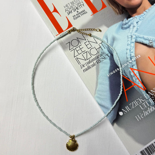 Kralenketting schelp - Goud