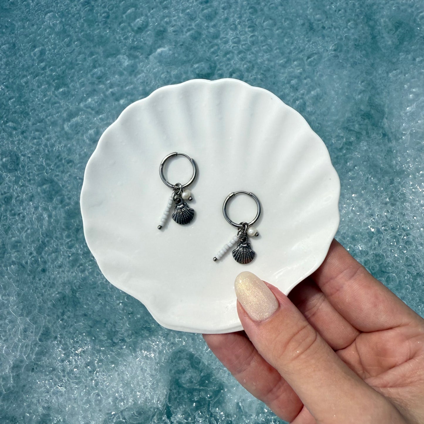 Oorbellen schelp - Zilver