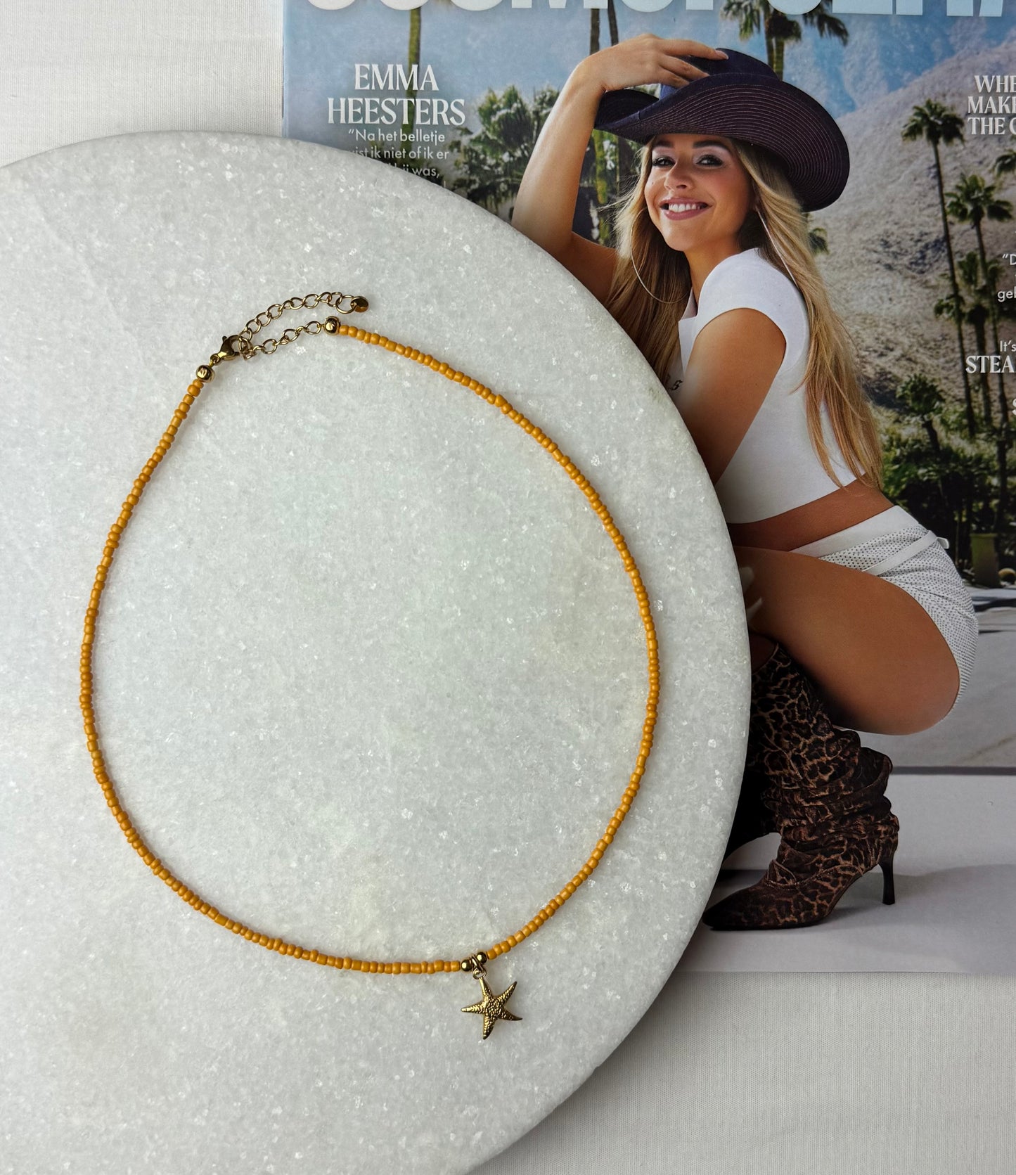 Kralenketting Zeester - Goud